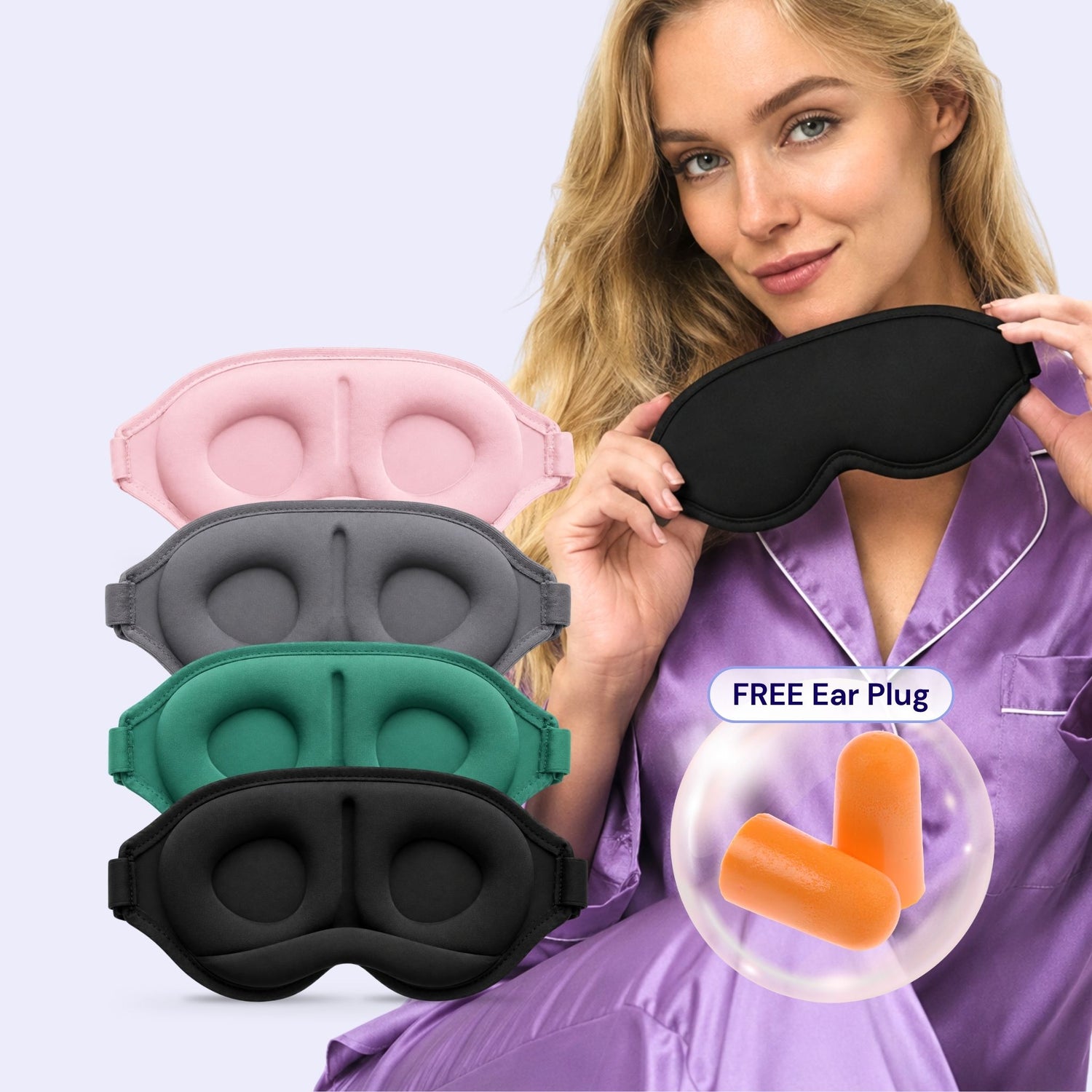 3D Sculpted Eye Mask