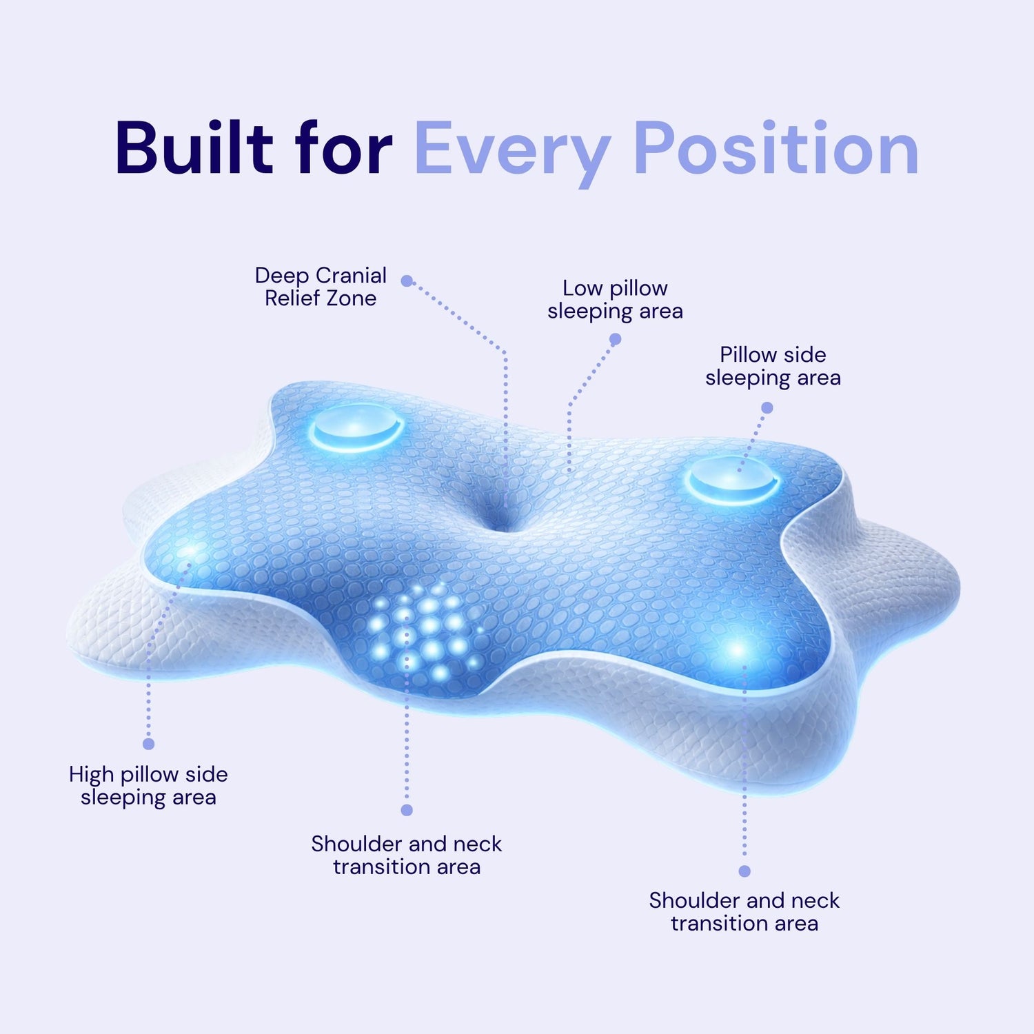 Ergonomic Lotus Pillow